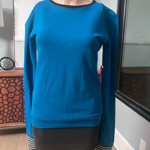 Blue Long Sleeve Top